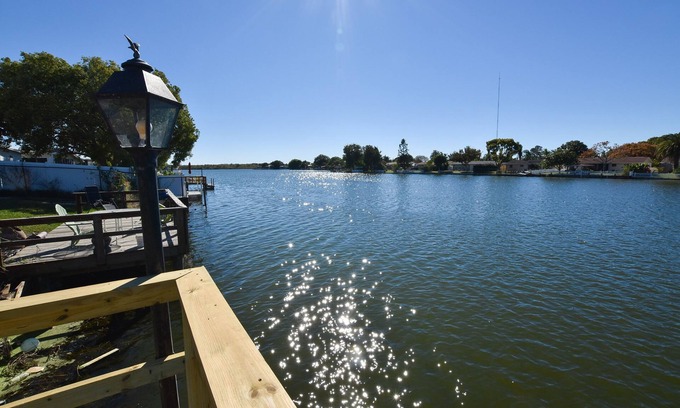Tahitian Homes House | GREAT LOCATION WATERFRONT, HEATED POOL! BEAUTIFUL SUNSETS, ALL PETS STAY FREE!