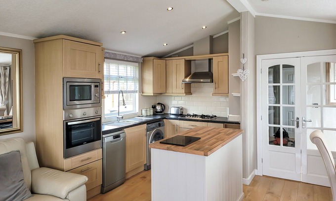 Carnforth Cabin | Gressingham 46 is extremely spacious, accommodating up to four guests in total comfort.