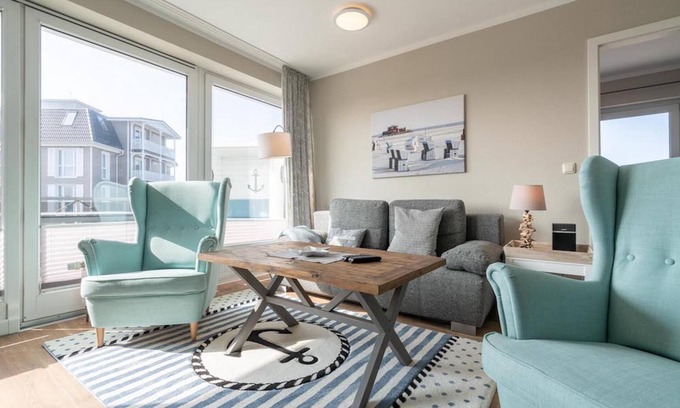 St. Peter-Ording Apartment | Große Brise 4a - Apartment house Deichbude am Strand - 1a location to the main beach