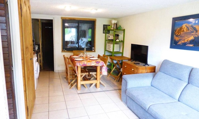 Les Contamines-Montjoie Apartment | Ground floor, terrace, parking, tv, 35m², Les Contamines-Montjoie