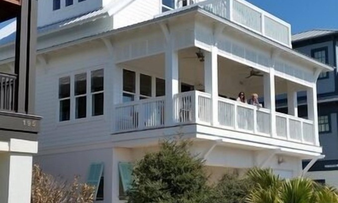 Inlet Beach House | GULF & BEACH VIEWS PRIVATE BEACH! Gorgeous Sunsets! Just STEPS to Rosemary!