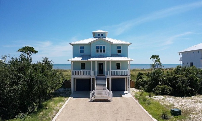 Port St. Joe House | Gulf front with a private pool.