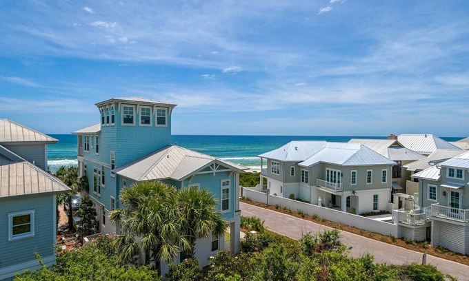 Inlet Beach House | Gulf Views and Private Beach Access Steps to Community Pool and Rosemary Beach Sleeps 12 Wi-Fi