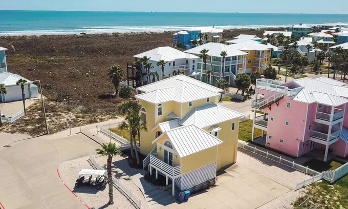 Port Aransas House | Gulf Views, Boardwalk to Beach, Golf Cart Included, Private Pool