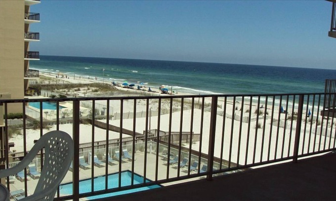 Gulf Shores Condo | Gulf Village #315: 2 Bd/2 BA Ocean View Condo with Pool and Beautiful Beach.
