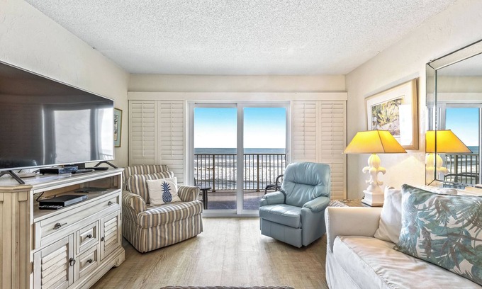 New Smyrna Beach Condo | HA310- Hacienda del Sol 1 Lovely, direct beachfront 2 bedroom 2 bath condo