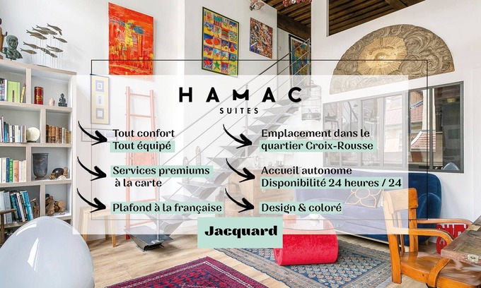 Croix Rousse Apartment | Hamac Suites- Le Jacquard Croix-Rousse - 2pers