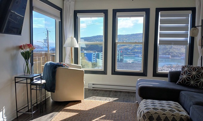 Downtown St. John's Apartment | Harbourview Loft: Downtown/Stunning Views + A/C