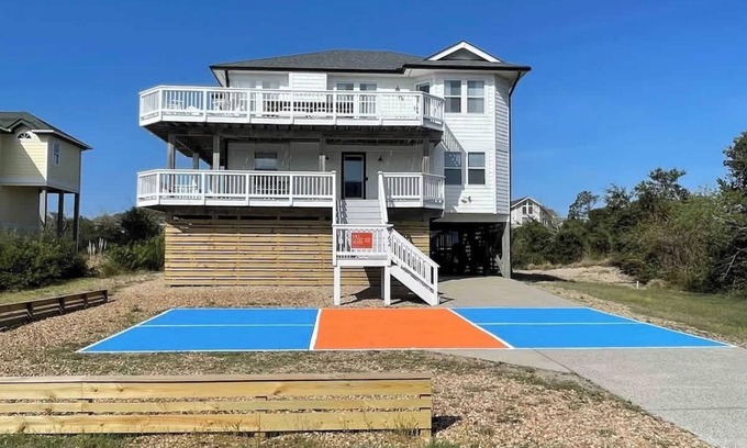 Whalehead Beach House | Heated Pool, Hot Tub, 5 Min Walk to Beach