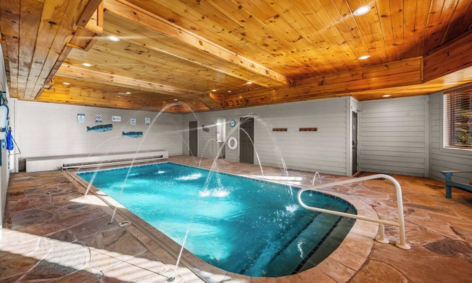 Gatlinburg - Pigeon Forge Cabin | Heated Pool · Mtn View · Hot Tub · Games · Pets