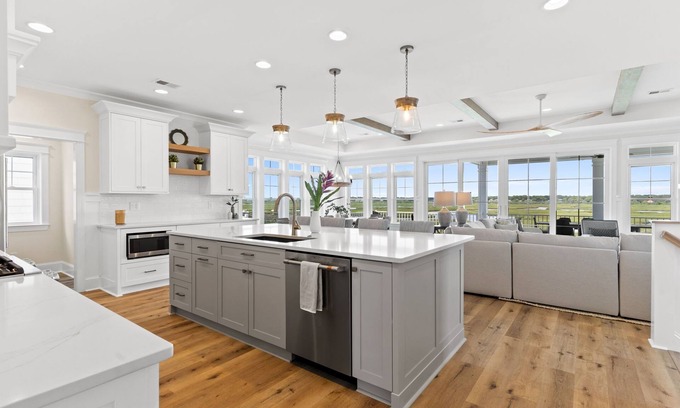 Sunset Beach House | "Here Comes the Sunset" Brand New Construction! Elevator, Pool, Pet Friendly, Incredible Views!