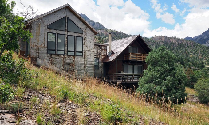Ouray House | Hillside Haven: Extended-Stay Cabin with Stunning Ouray Views