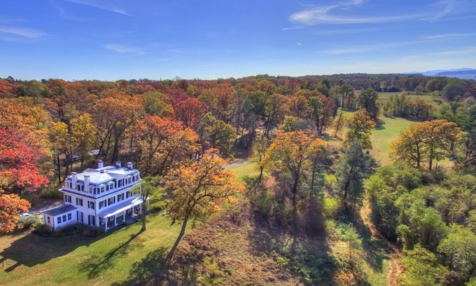 Town of Clermont House | Historic Hudson Valley Mansion on 87 Acres, Breathtaking Views