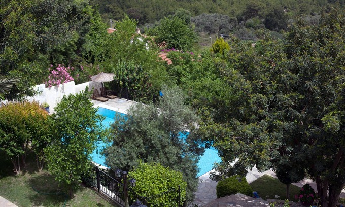 Manavgat Villa | Historic stone villa in large garden with shared pool, perfect for families