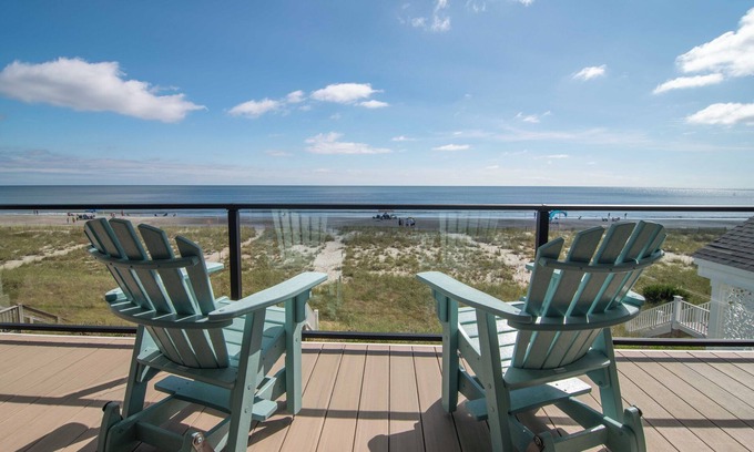 Holden Beach House | Hobbs Realty - Luxury Oceanfront Home w/Heated Pool, Elevator, and Media Room