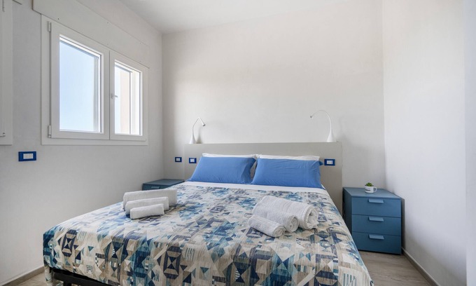 Savelletri Apartment | Holiday Apartment "Gufo Di Mare - Celeste" with Sea View, Private Terrace