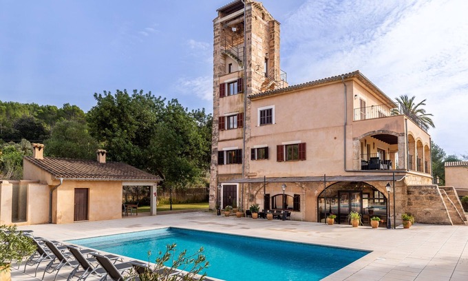 Selva Villa | Holiday Home “Sa Mina” with Garden, Pool, Terraces, Air Conditioning & WiFi
