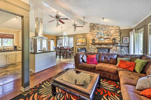 Eureka Springs House | Holiday Island Home Hot Tub and Wood Stove!