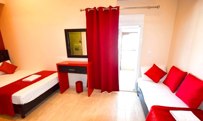 Katerini Apartment | Homerez - Studio 500 m away from the beach for 4 ppl. with sea view at Paralia