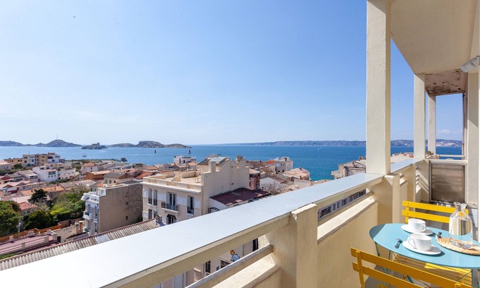 Endoume Apartment | HORIZON MER - Splendide vue Mer et îles