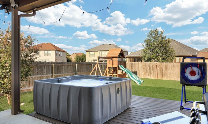 Wetmore House | Hot Tub Retreat | Games BBQ Air Hockey Swing Set