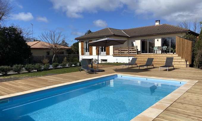 Biscarrosse House | House 8/10 pers with swimming pool