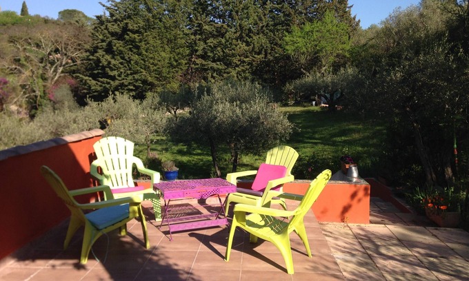 Sommieres House | House in olivette, 5 minutes' walk from the market, Cévennes view,
