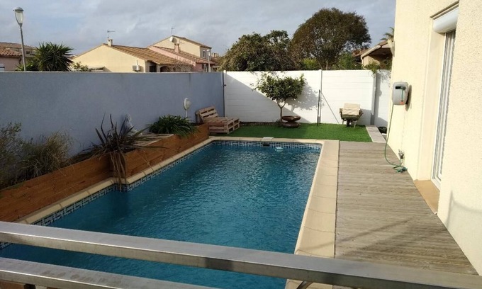 Agde House | House with pool near the beach and shops