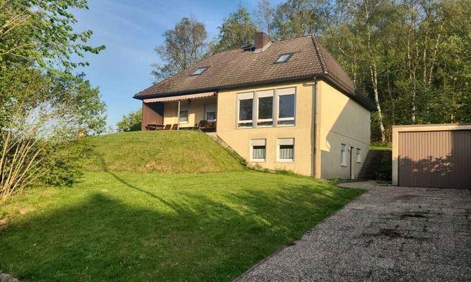 Poppenhausen Condo | Idyllic and quiet vacation apartment at the Ebersburg