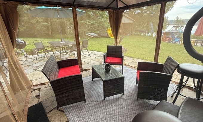 McMurrich/Monteith Cottage | If you’re looking for a lake view we have. Beautiful home right on the water!