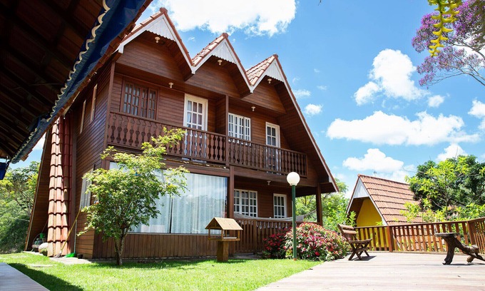 Vitor Hugo Ski Chalet | Incrível chalé no Hotel Fazenda China Park