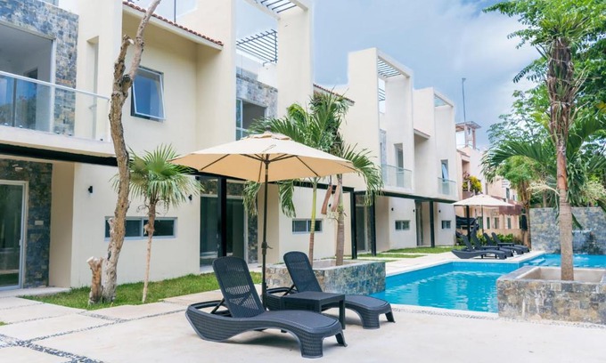 Puerto Aventuras Apartment | Increíble estudio en Puerto Aventuras, Condominio con alberca # 201