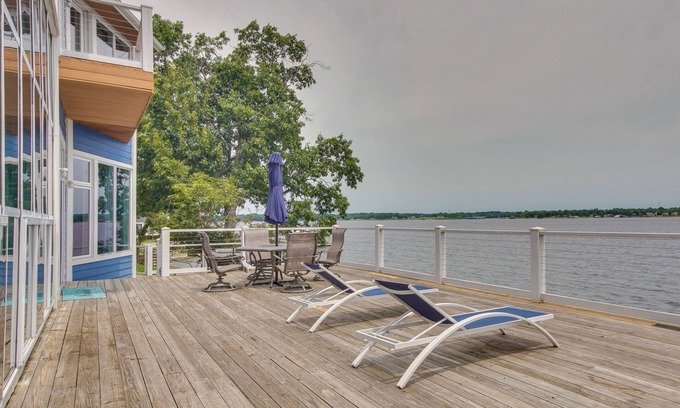 Dennis House | Indoor Pool + Waterfront Deck: Spacious Jay Home