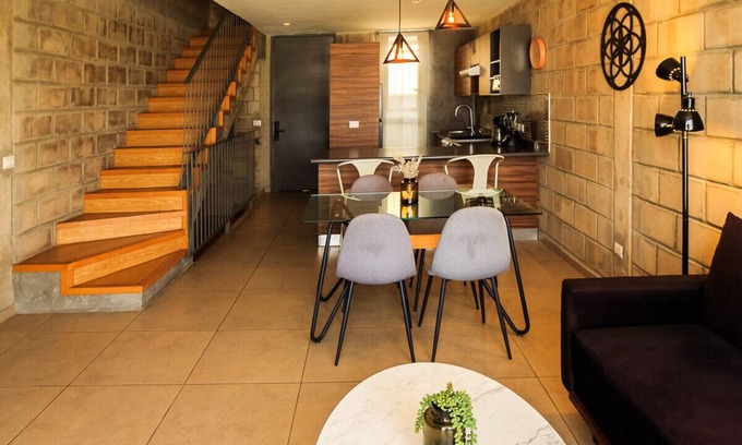 Downtown Guadalajara Apartment | Inspiring Getaway Loft w/Gym & Coworking | 2 BD | Tribu Colón