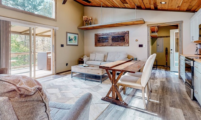 Marshall House | Inviting dog-friendly home with fitness area, firepit, central AC, & W/D