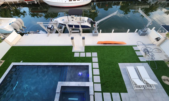 Tavernier House | Islamorada Keys Waterfront Heated Pool Hottub Luxury Canal Home w Private Dock