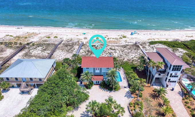 Sea Palm Village House | Island Escape ~ Beach front, Private Pool, Pet-Friendly, Fully Renovated!