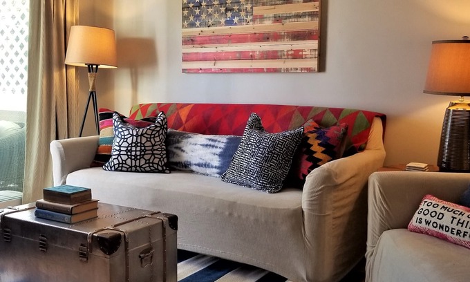 Surfside Beach House | Island House A : Stylish Updated Townhome - Steps to the Beach w/Pool!