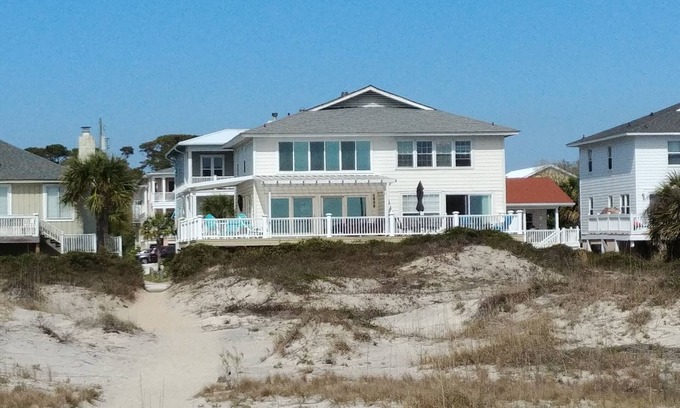 Savannah Beach House | It's a Beach Haven and it's Beachfront! See the beautiful dunes and ocean