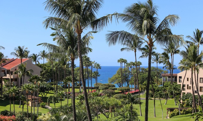 Kihei Condo | Kamaole Sands #5-414 Stunning Ocean View! A/C! Great Location near Beach!