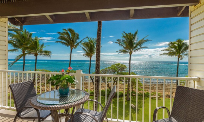 Wailua Condo | Kapaa Shore Resort A308, Oceanfront, Moon Rise and Sunrise views, 3rd floor