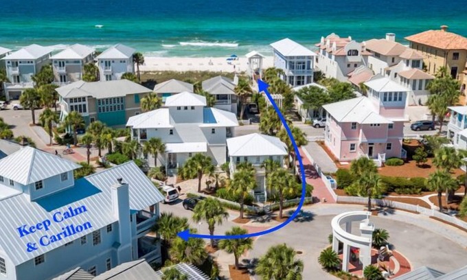 Sunnyside House | Keep Calm and Carillon: Spacious Family Beach Home Close to Beach Walkover