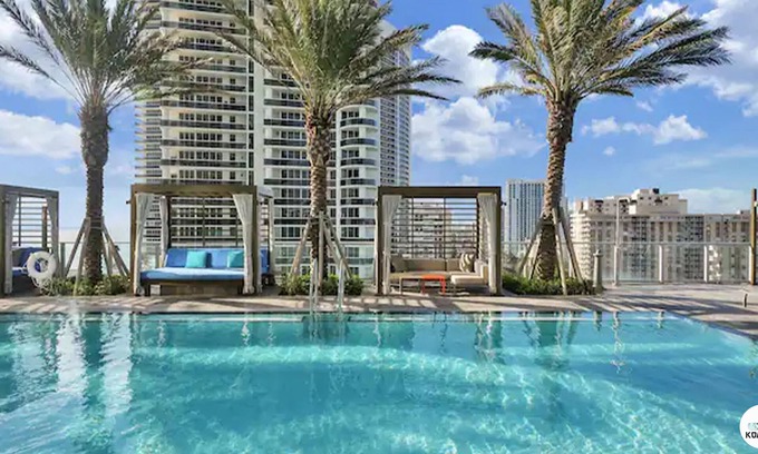 Hollywood South Central Beach Apartment | Komffy Beach Home@ Hyde Resort on 38th floor