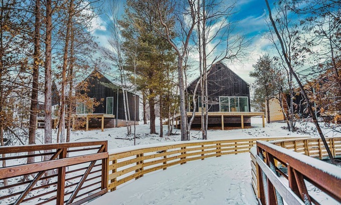 Acme Cabin | KOTI 11 (Two Bedroom) Traverse City's Scandinavian Cabins, vacation home on TART & mins to Traverse