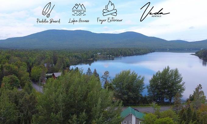 Sainte-Cecile-de-Whitton Ski Chalet | L'Amphora ♥ Lake Access + SPA ✸ Kayak & Sups ✦ Fire Pit