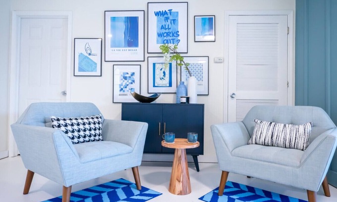 Lawrence Apartment | [L] Blue Loft- 4 Min from KU/Mass/Very Private!