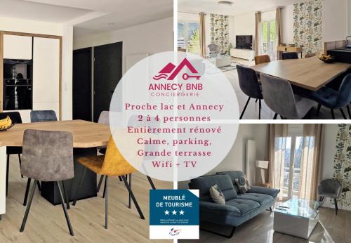 Annecy Apartment | L'HARMONIE, Appartement 2 chambres proche du lac, calme et lumineux