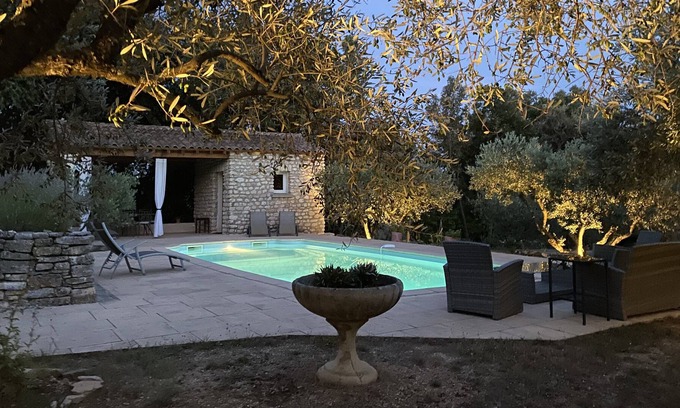 Garrigues-Sainte-Eulalie House | L'Olivette: A dream Vacation by the pool