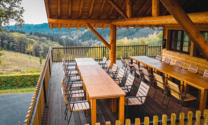 Chodes House | La Harde 31 pers Malmedy, vue, wellness, jardin