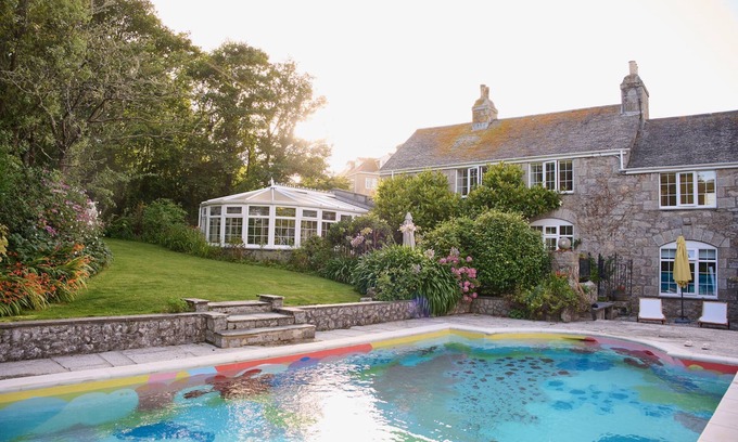 St Ives Cottage | La Loggia - a one of a kind home with private pool rests in the gardens of Virginia Wolf's Talland